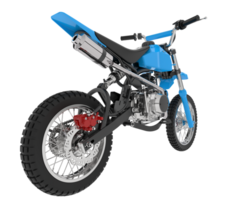 motocross bicicletta isolato su sfondo. 3d interpretazione - illustrazione png