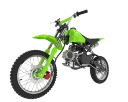 Motocross bike isolated on background. 3d rendering - illustration png