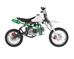 motocross bicicletta isolato su sfondo. 3d interpretazione - illustrazione png