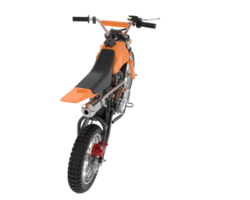 motocross bicicleta isolado em fundo. 3d Renderização - ilustração png