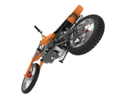 motorcross fiets geïsoleerd Aan achtergrond. 3d renderen - illustratie png