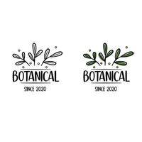 Abstract logo design with hand drawn. Organic Food , Natural products. Minimal boho style. vector