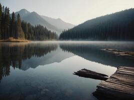 morning on the lake photo