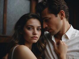 Couple romance tenderness photo