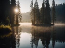 morning on the lake photo