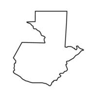 Guatemala map on a white background vector