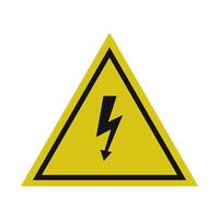 Sign high voltage on a white background vector