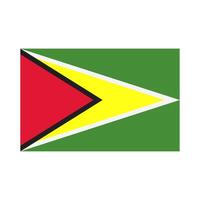 Guyana flag on white background vector