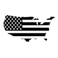 United States map on white background vector