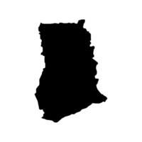 Ghana map illustrated on white background vector