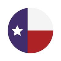 Texas bandera ilustrado en un blanco antecedentes vector