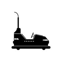 Bumper cars illustrated on white background vector