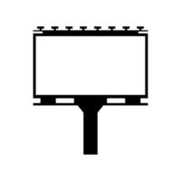 Billboard illustrated on white background vector