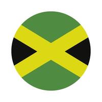 Jamaica flag on white background vector