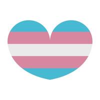 Trans flag on white background vector