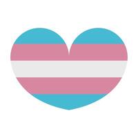 Trans flag on white background vector