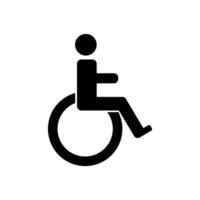 Handicap sign illustrated on white background vector