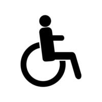 Handicap sign illustrated on white background vector