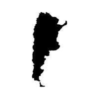 Argentina mapa ilustrado sobre fondo blanco. vector