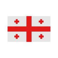 Georgia flag illustrated on a white background vector