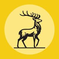 deer head illustration vector