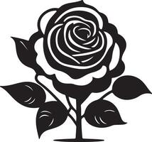 Rose art icon illustration vector