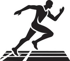 Running man illustration vector
