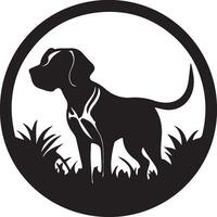 Dog illustration icon vector