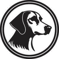 Dog illustration icon vector