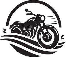 motorcycle art illustration white background vector