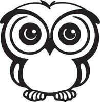 Owl for logo or icon vector