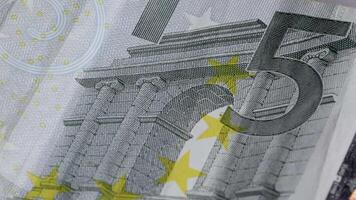 5 Euros bill national currency money legal tender central bank 2 video