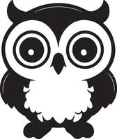 Owl for logo or icon vector
