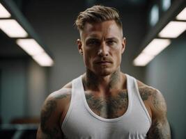 inked sport man photo