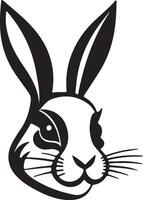 Rabbit silhouette illustration vector