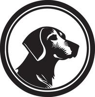 Dog illustration icon vector