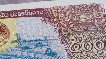 500 Laotian kips national currency money legal tender bill central bank 6 video