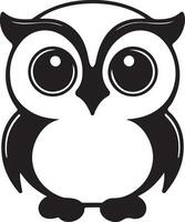 Owl for logo or icon vector