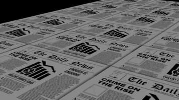 Covid19 newspaper motion graphics animation video