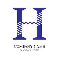 Initial H Letter Logo Design Template vector