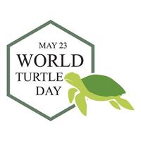 World Turtle Day Template Design. World oceans day concept, turtle underwater with many beautiful coral, help to protect animal and environment vector