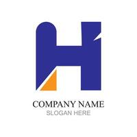 Initial H Letter Logo Design Template vector