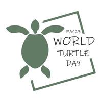 World Turtle Day Template Design. World oceans day concept, turtle underwater with many beautiful coral, help to protect animal and environment vector