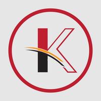 graphic illustration of the letter K logo perfect for shop brands, company logos, businesses, souvenirs, etc vector