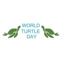 World Turtle Day Template Design. World oceans day concept, turtle underwater with many beautiful coral, help to protect animal and environment vector