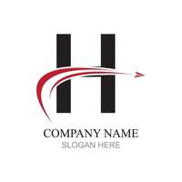 Initial H Letter Logo Design Template vector