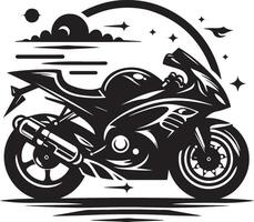 motorcycle art illustration white background vector