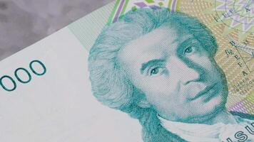 100000 kroatisch Dinara National Währung Geld legal zärtlich Rechnung zentral Bank 4 video
