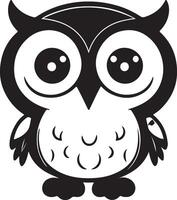 Owl for logo or icon vector