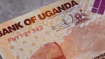 1000 ugandan Schilling National Währung Geld legal zärtlich Rechnung zentral Bank 3 video